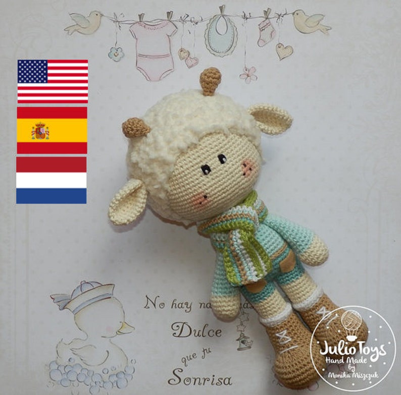 Crochet Spring Lamb PDF pattern image 1