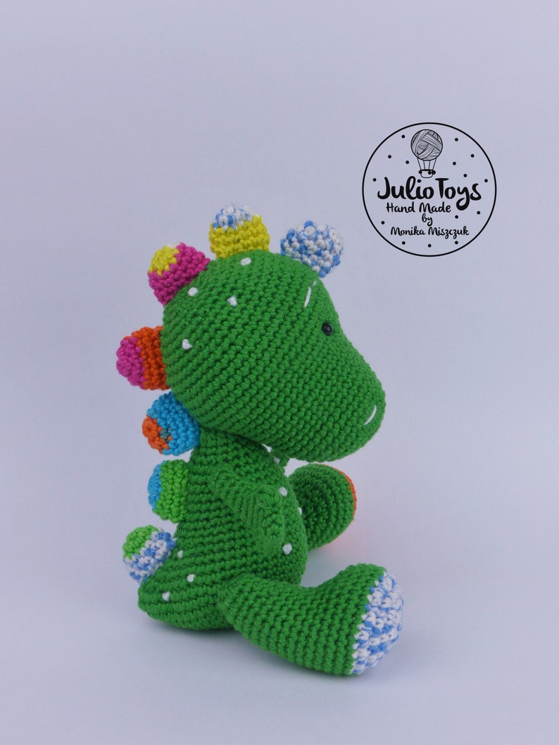 Dino crochet dinosaur PDF pattern image 3