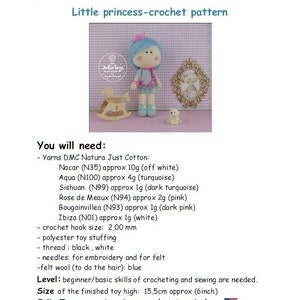 Little Princess and Little Butterfly crochet pattern image 5