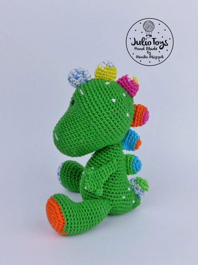 Dino crochet dinosaur PDF pattern image 5