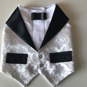 Silver brocade waistcoat for all small breads