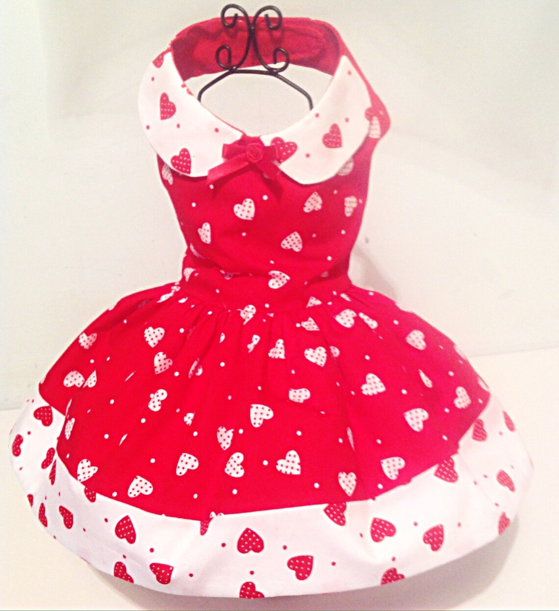 Valentine hearts dog dresses for small breed dogs designer Etsy