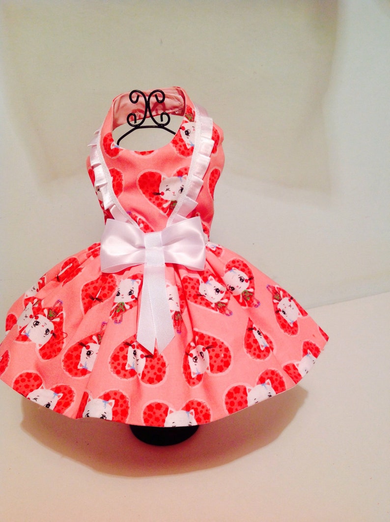 Valentine hearts dog dresses for small breed dogs designer Etsy