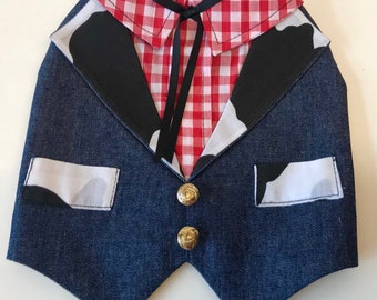 Gilet de cowboy en denim,