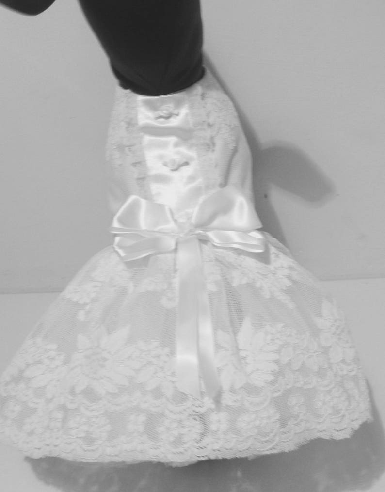 Designer Dog White Wedding Dress Puppy Dog Dress Custom Made Etsy