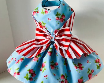 Blue Strawberry Dress