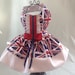 Union Jack dog dress for girls or waistcoat for boy dogs for small breed dogs,custom made dog dress,designer dog clothes,chihuahua dog dress