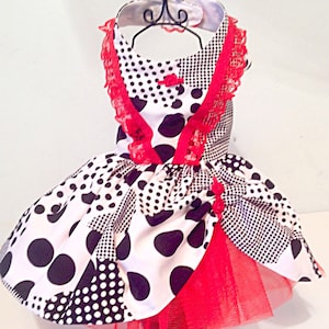 Valentine hearts dog dresses for small breed dogs, designer dog dress, custom made dog dress, holiday dog dress, chilhuahua dog dress,