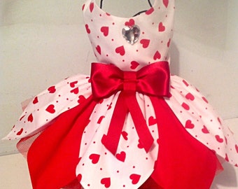 Valentine heart petal dress