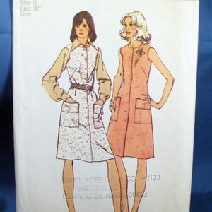 Vintage Simplicity 5585 Misses Dress or Jumper 1973