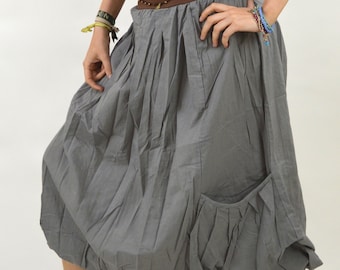Maxi skirt Boho skirt long skirt hippie clothes Tribal Fusion tulle skirt pleated skirt Aesthetic Clothing bohemian skirt Boho maxi skirt