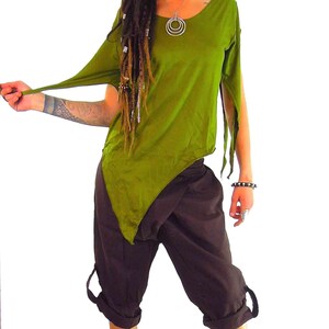 Thai style shorts Psy trance clothing Post apocalyptic Tribal fusion Alternative clothing Baggy festival shorts Psy trance shorts