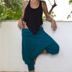 Palazzo pants Medieval pants Jodhpurs Tribal fusion pants Alternative clothing Hippie pants Yoga pants Teal