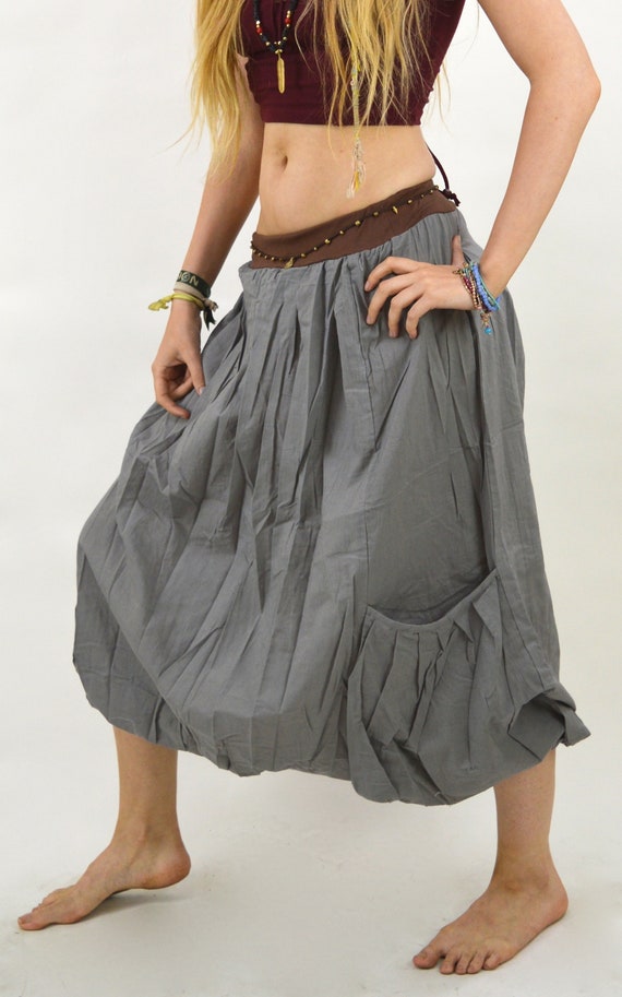 Pleated maxi top skirt boho