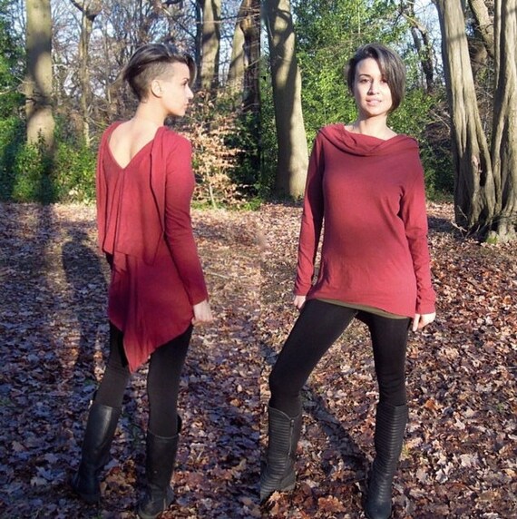 Pull aile pull de Noel femme Chemisier confortable Pull a volants Top lutin Vetements alternatifs Robe pull Pull pull Etsy France