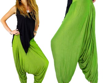 Pantalones harén, pantalones hippies, pantalones gitanos, pantalones holgados, pantalones de yoga, ropa hippie, ropa pixie, pantalones harén para mujer, pantalones Alibaba, pantalones de pierna ancha