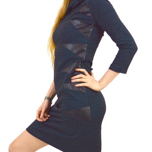 Midi dress slinky dress lolita dress 3/4 sleeve dress three quarter sleeve ALTERNATIVE clothing Soft fabric dress autumn dress Chic dress