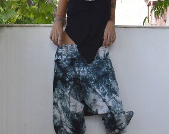 Tie dye pants Palazzo pants Jodhpurs Jodhpur pants harem pants tribal fusion aesthetic clothing Hippie clothes hippie pants yoga pants