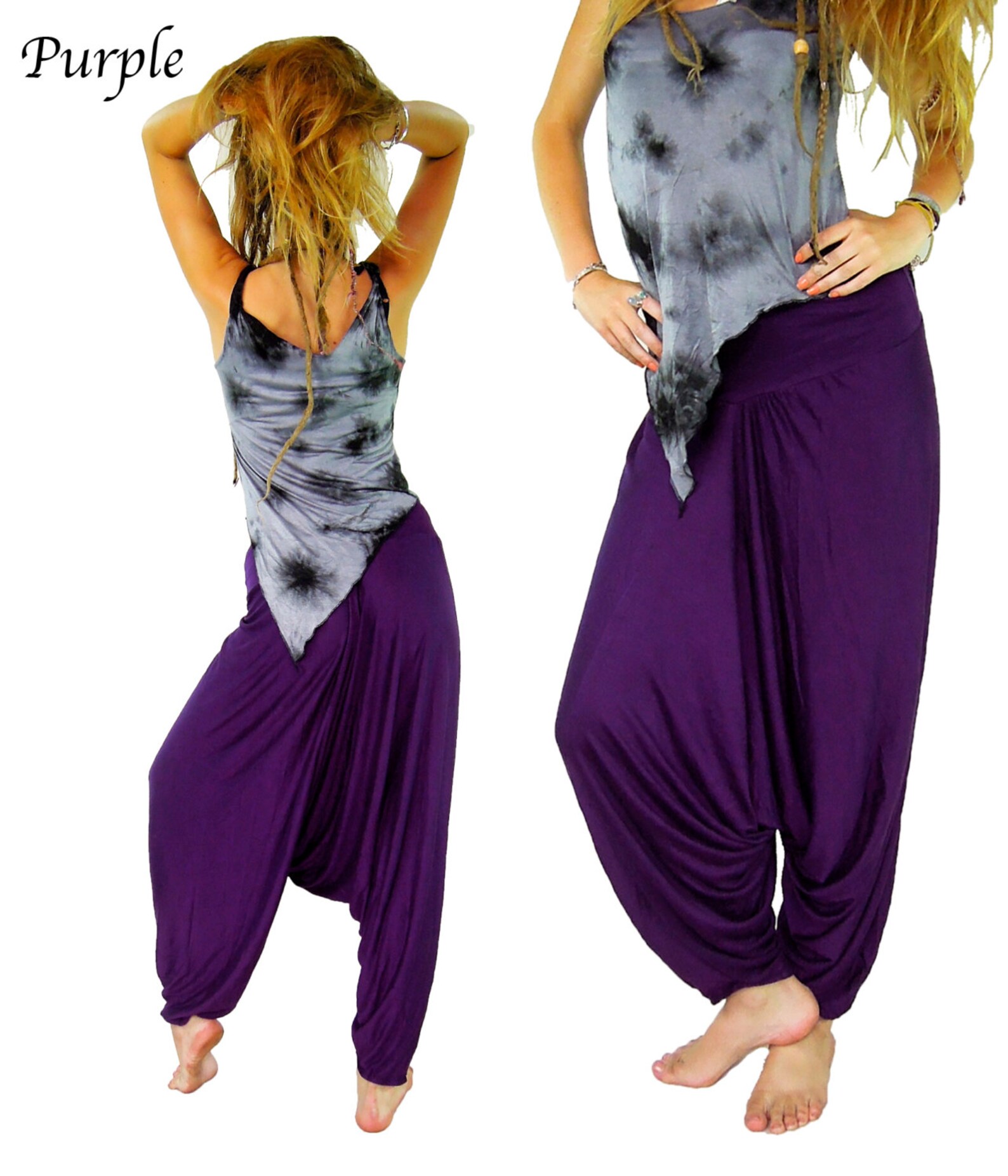 Harem Pants Hippie Pants Gypsy Pants Baggy Pants Yoga Pants Etsy