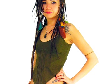 Yoga top pixie clothing rave clothing Backless pixie clothing Psy trance Goa Pixie top hippie clothes festival clothes aesthetic clothing