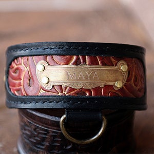 Sexy Unique Choker Gold Metal Collar Handmade BDSM 35MM Big Words PU L