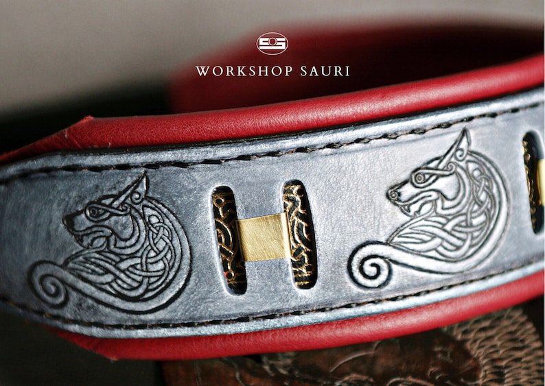 FENRIR Wolf Themed Dog Collar Designer Dog Collar With Etsy