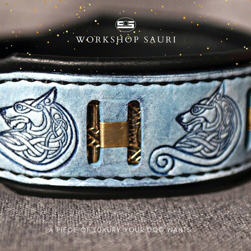 FENRIR Wolf Themed Dog Collar Designer Dog Collar With Etsy