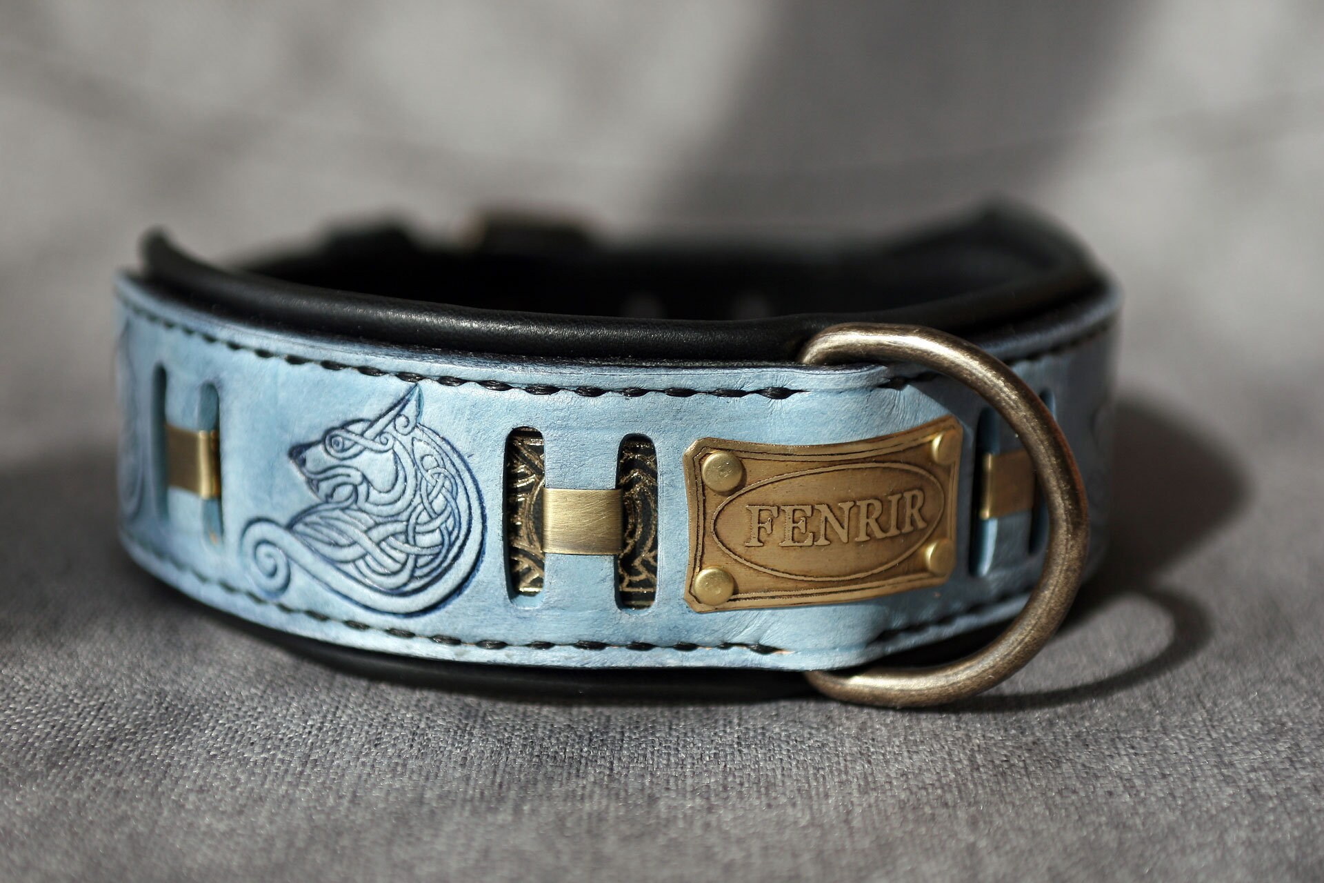 FENRIR Wolf themed dog collar Designer dog collar with Etsy