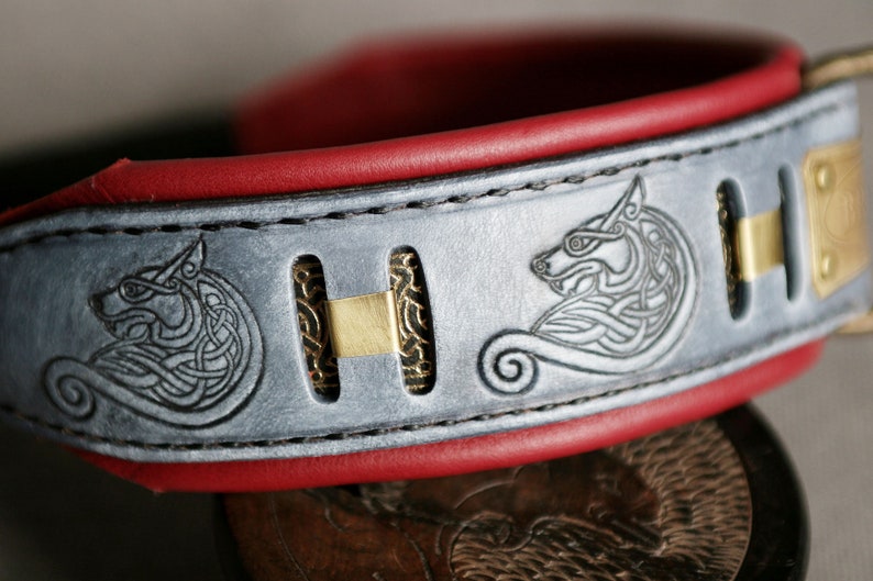 FENRIR Wolf themed dog collar Designer dog collar with Etsy
