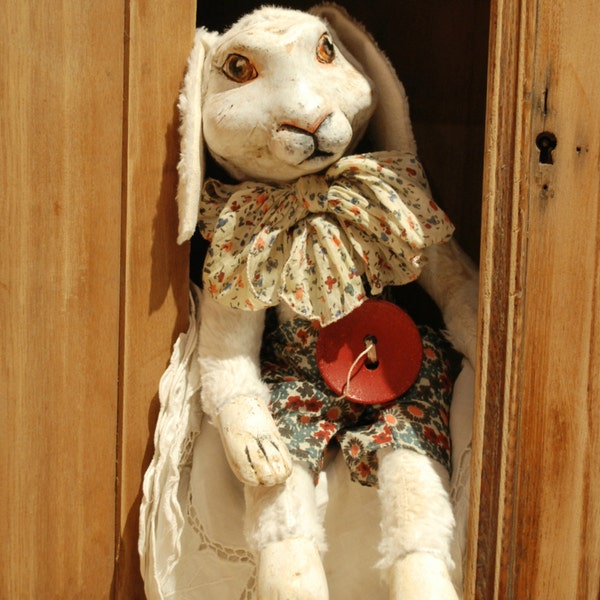 OOAK art doll  "White rabbit "  by Elena Balaksheva Dollena
