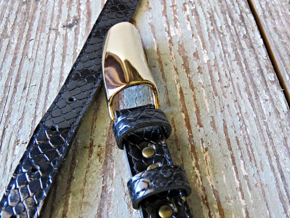 Eastern Counties Leather Faux Snake Skin Leather Belt Tan main image 1