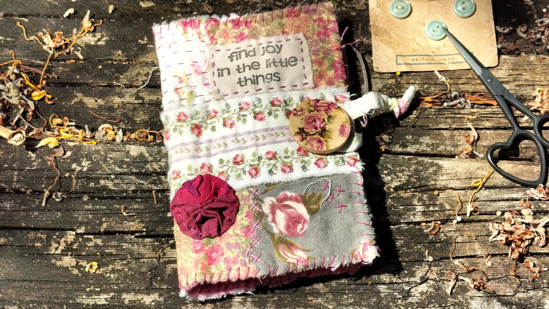 Slow Stitch Needlebook Handmade Needle Book Fabric Etsy