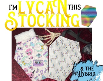 I'm Lycan This Stocking Sewing Pattern with bonus Coffin Tote Sewing Pattern