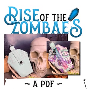 Rise of the Zombae&#39;s Coffin Wallet PDF Sewing Pattern (SVG files included)