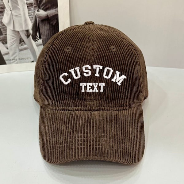 Custom hat corduroy handmade baseball cap men and women winter corduroy warm hat high quality soft top duck tongue cap gifts