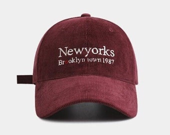 Corduroy hat vintage Custom hat men women corduroy hat Embroidered Logo Corduroy Hat Custom Your Logo or Design Personalized Gifts 24031701