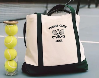 Embroidered Canvas Tote Bag: Personalized Monogrammed Gift