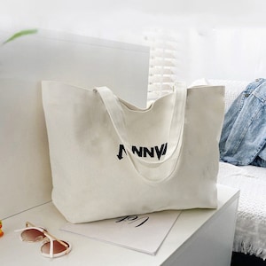 Benutzerdefinierte Einkaufstasche für das Leben mit Logo Personalisiertes Logo Text Bild Foto Massenkauf Gedruckt Leinwand Schulter Einkaufen Carryall Tasche Geschenktasche