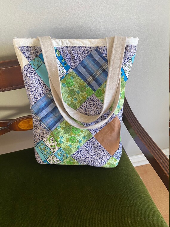 Small Quilted Tote Bag Bible Bag Bible Carrier Etsy