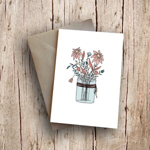 Flower Vase | Greeting Card | Personalized Card