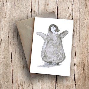Heureux Pingouin | Carte personnalisée