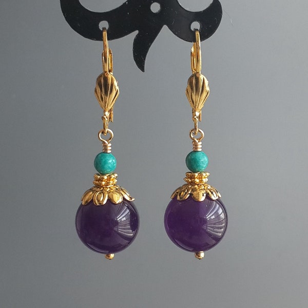Eggplant Colored Earrings Etsy