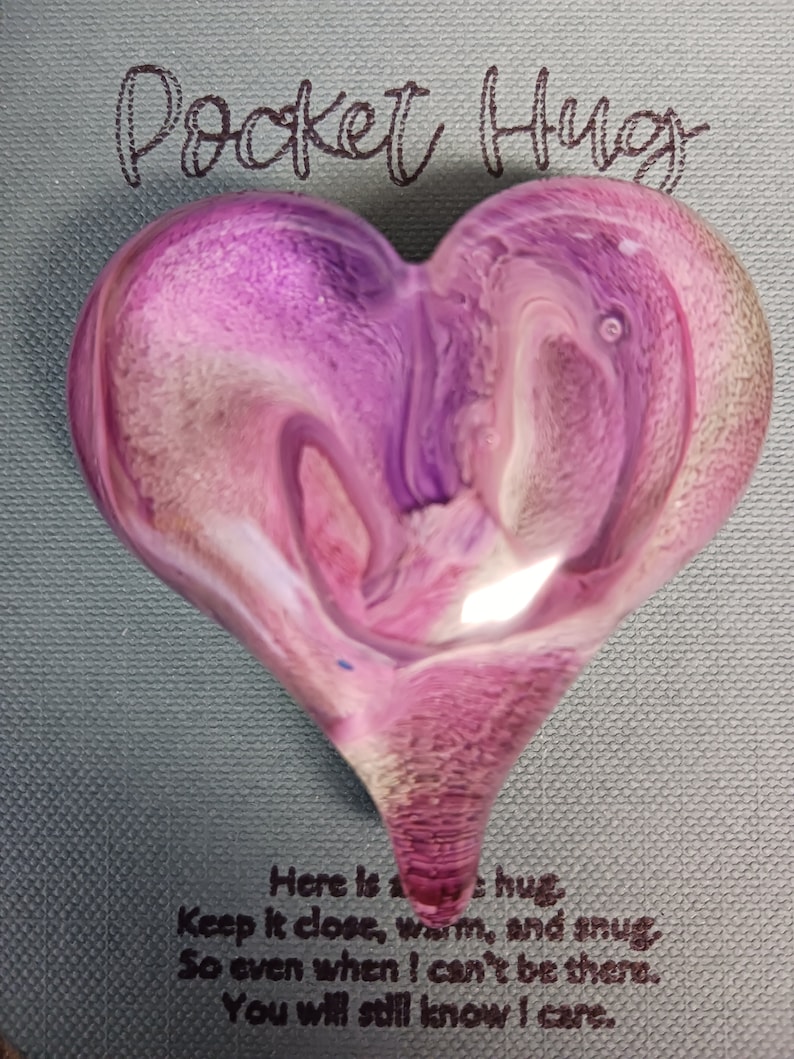 Pocket Hug Resin Heart Keepsake Token. Etsy