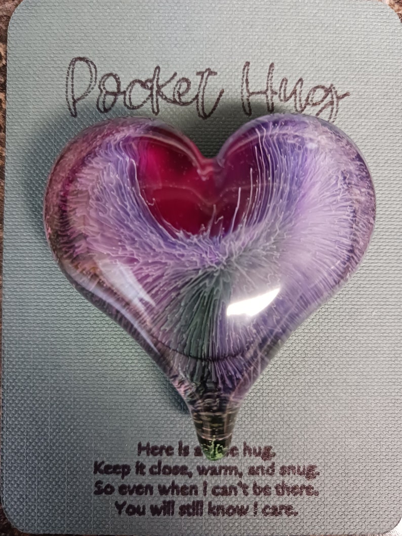 Pocket Hug Resin Heart Keepsake Token. Etsy