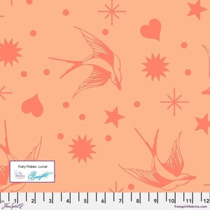 Tula Pink Neon True Colors- Fairy Flakes PWTP157.LUNAR- Half Yard