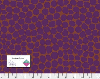 Kaffe Fassett Collective Fabric- Brandon Mably- Jumble PWBM053.PRUNE- Half Yard