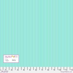 Tula Pink True Colors- Tiny Stripes PWTP186.MISTY- Half Yard