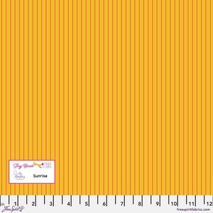 Tula Pink True Colors- Tiny Stripes PWTP186.SUNRISE- Half Yard