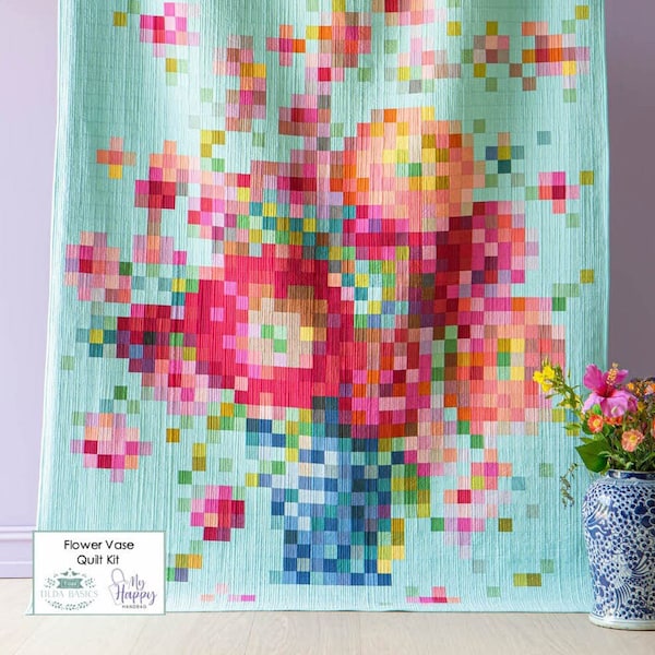 Tilda Flower Vase Embroidery Quilt Kit Etsy