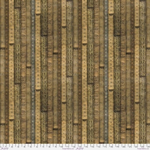 Tim Holtz- Electric Elements- Tape Measures PWTH060.8NEUT- Half Yard